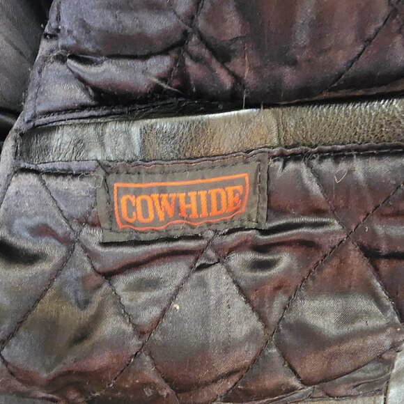 Vintage 1980s Vanguard Studded Leather Biker Jacket Women’s Medium Cropped - Picture 13 of 16